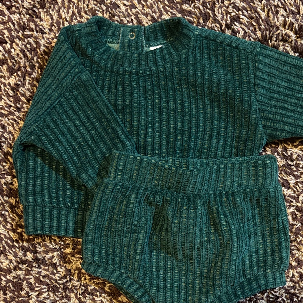 Cat & Jack Teal Ribbed Kids Set